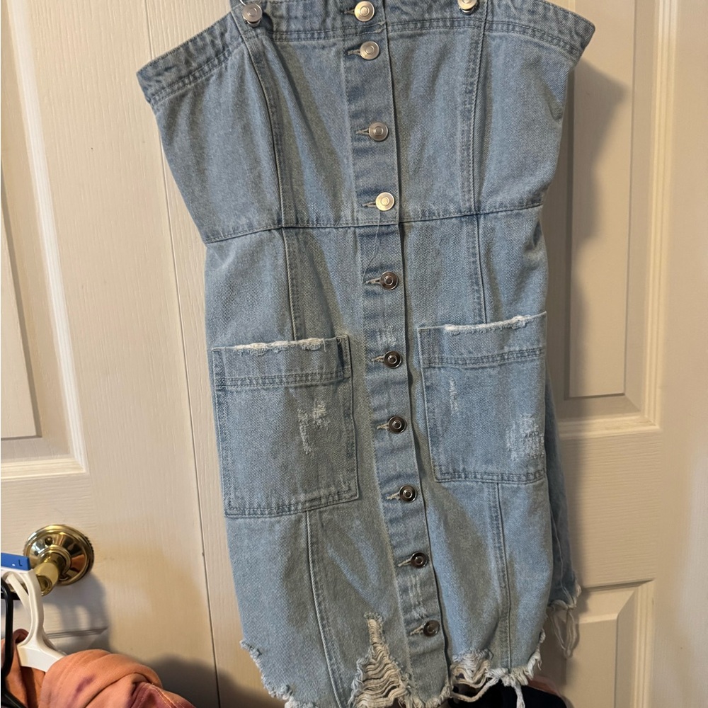 Forever 21 Blue Denim Dress